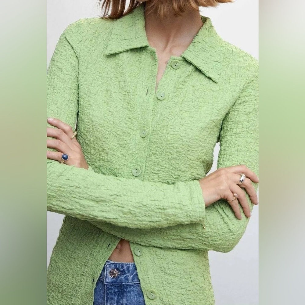 Mango Lime Button-Down Women's Shirt